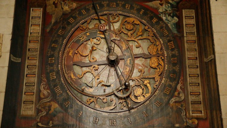 Relógio astronómico da Catedral de São Paulo, Muenster (Alemanha). Construído no final da idade média, vai funcionar até 2071