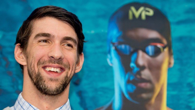 Michael Phelps falou à margem de uma exposição de equipamento desportivo, em Munique