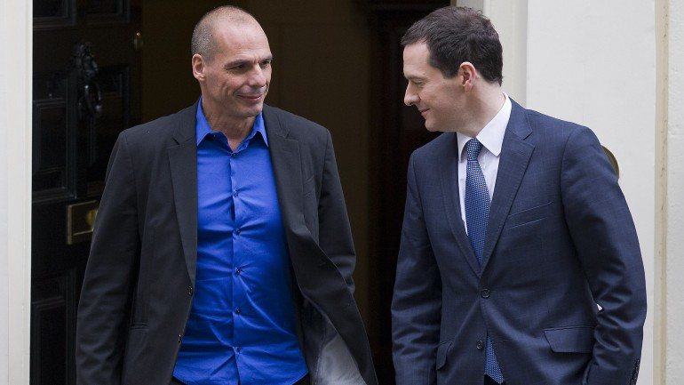 George Osborne recebeu Yanis Varoufakis na sede do Governo britânico na semana passada.