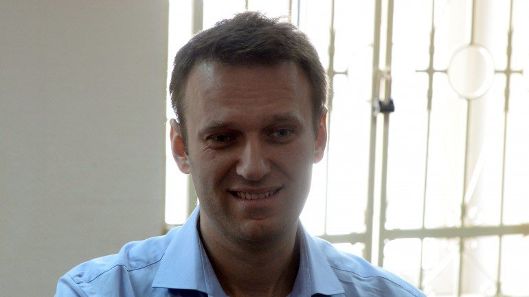 Alexei Navalny estava a distribuir panfletos para convocar pessoas para uma manifestação