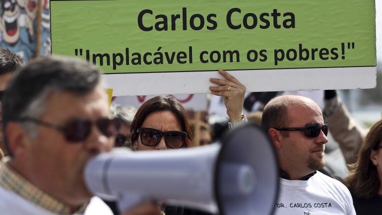 Os manifestantes concentraram-se esta manhã em Lisboa