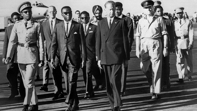 O ex-secretário-geral da ONU à chegada ao Congo, naquela que foi a sua última missão de paz