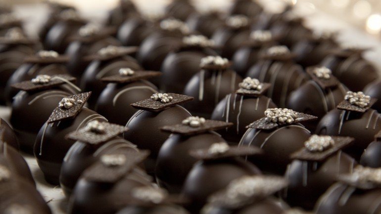 Estes bombons são uma ínfima parte daquilo que o Festival Internacional do Chocolate tem para oferecer.