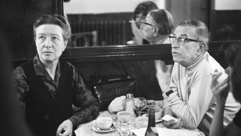 Simone de Beauvoir e Jean-Paul Sartre em 1970