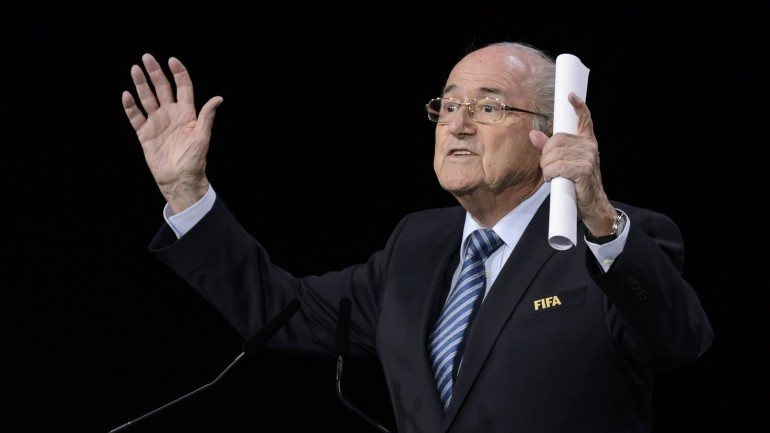 Joseph Blatter foi reeleito presidente da FIFA