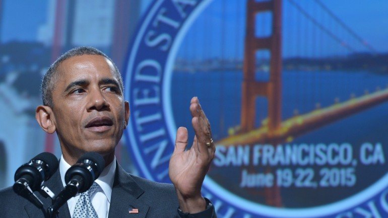 Barack Obama participou numa conferência que reuniu os presidentes das câmaras de todo o país, em São Francisco