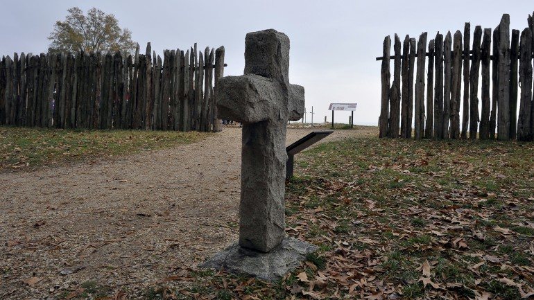 Jamestown, local onde foram encontradas as ossadas