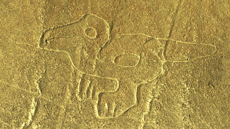 Os geóglifos da Linha de Nazca, no Peru, são considerados Património da Humanidade pela UNESCO.