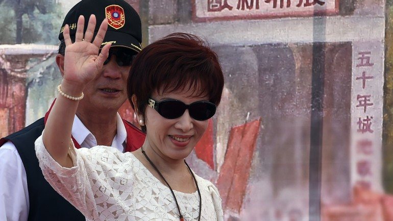 Hung Hsiu-chu, uma das candidatas à presidência do país.
