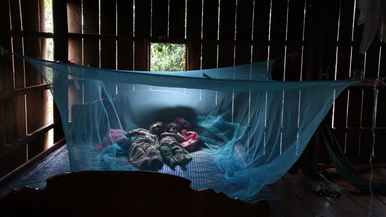 As redes mosquiteiras com inseticida são uma das formas de prevenção da malária propostas pela Organização Mundial de Saúde