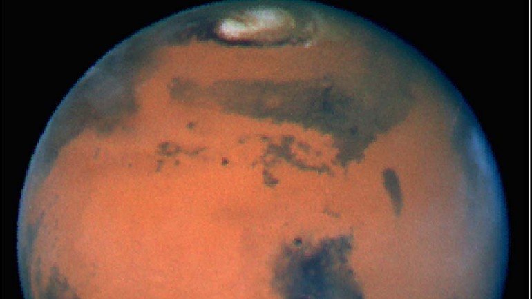 Imagem de Marte captada pelo telescópio Hubble