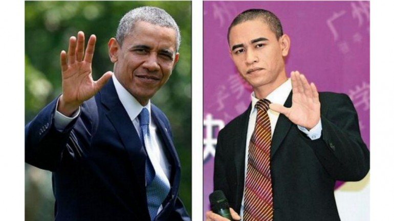 Xiao, natural da província chinesa de Sichuan, imita o presidente dos EUA desde 2012