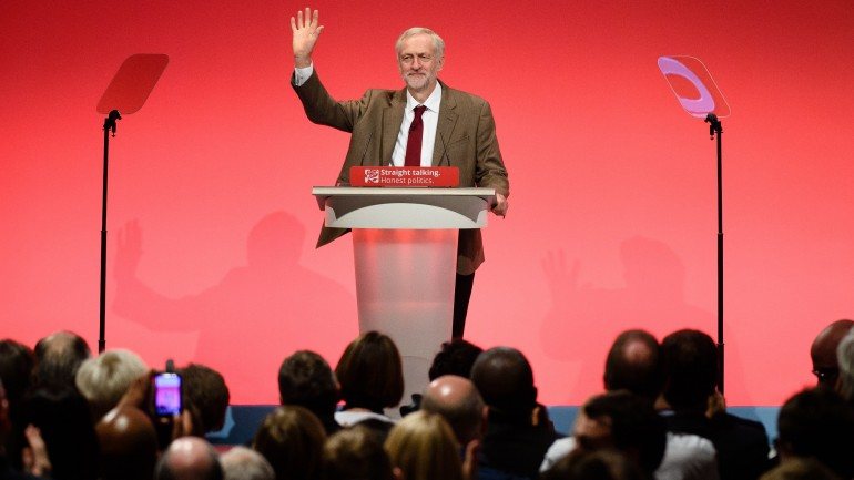 Este é o primeiro discurso de Jeremy Corbyn enquanto líder do partido Trabalhista britânico.