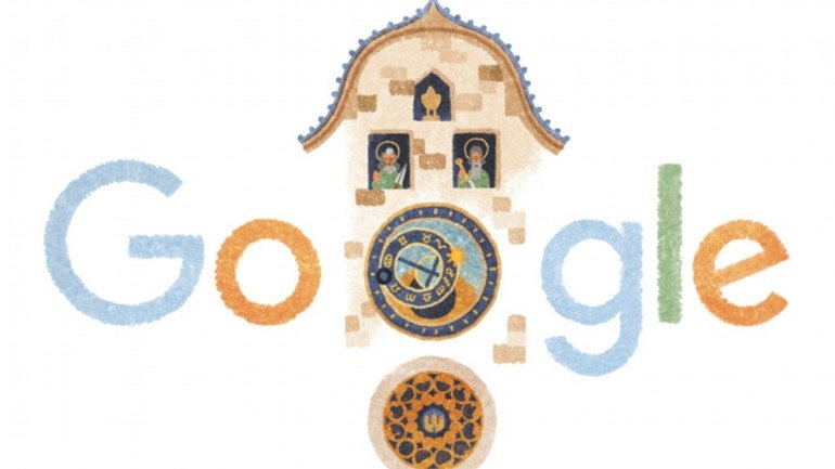 O Google Doodle que celebra os 605 anos do Orloj