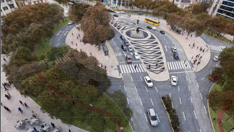A futura Praça do Duque de Saldanha terá passeios muito mais largos do que atualmente
