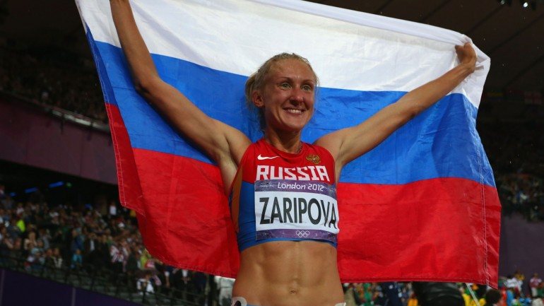 Yuliya Zaripova, que nos Jogos Olímpicos de 2012 ganhou uma medalha de ouro na categoria &quot;3 mil metros barreiras&quot;, foi suspensa em janeiro deste ano, e pode perder a medalha conquistada