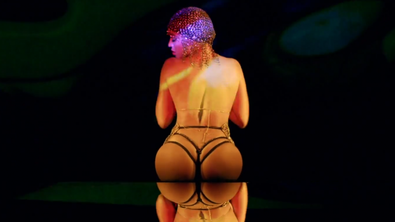 Uma parte do vídeo de Beyoncé, &quot;Partition&quot;.