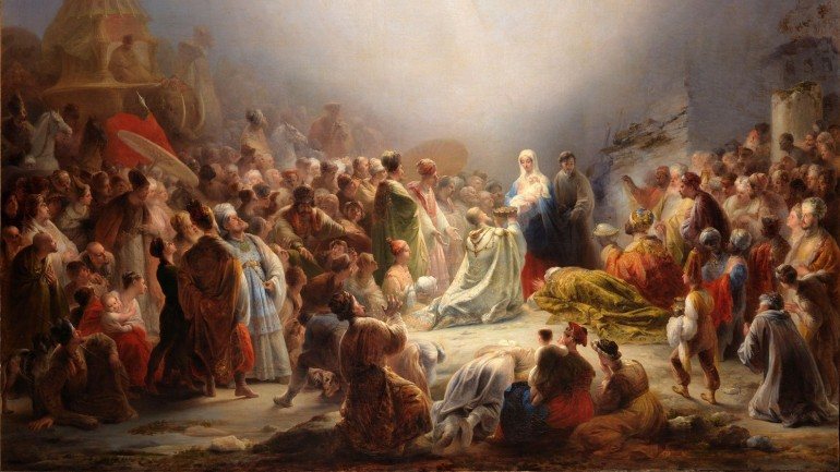 &quot;Adoração dos Magos&quot; é um quadro de de Domingos Sequeira, pintado em 1828