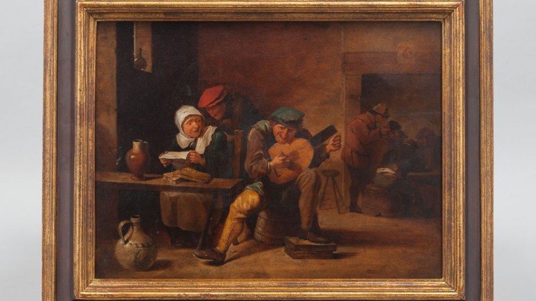 &quot;Scene in an Inn&quot;, do pintor flamengo David Teniers, o Jovem