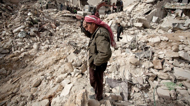 A guerra-civil na Síria dura há cinco anos