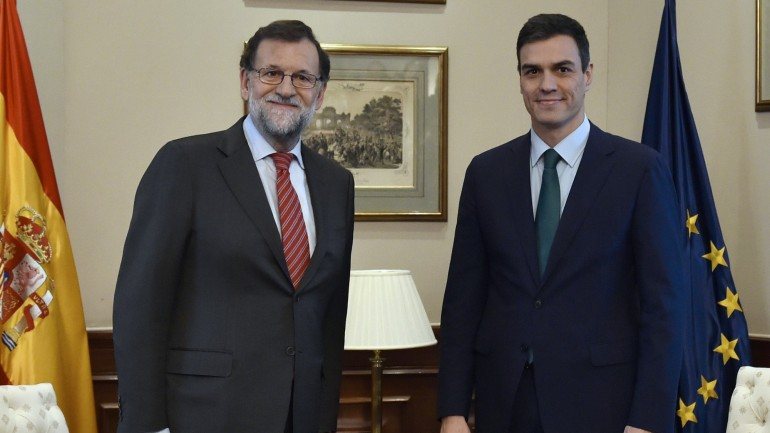 A reunião entre os líderes do PP e do PSOE durou apenas 25 minutos.