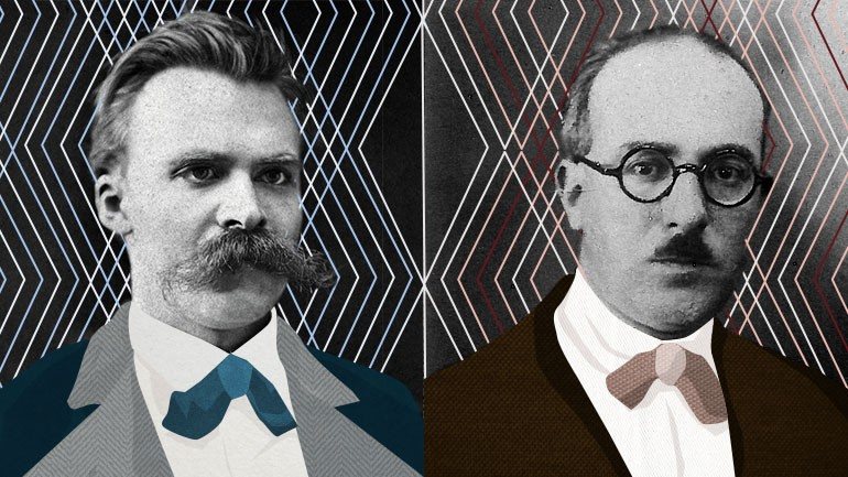 Friedrich Nietzsche nasceu em 1844 e Fernando Pessoa em 1888
