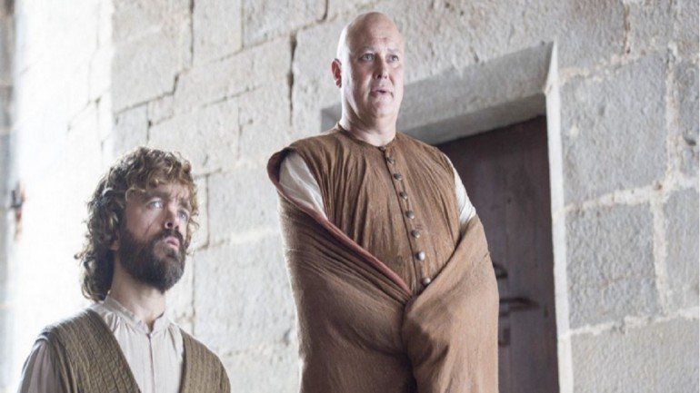 Tyrion Lannister com o misterioso Lord Varys