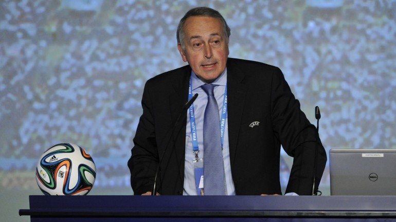 Giancarlo Abete, vice-presidente do Comité Executivo da UEFA