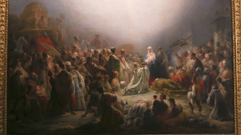 A pintura &quot;Adoração dos Magos&quot; foi pintada em 1828