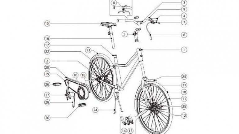 A bicicleta estará disponível numa única cor e em dois tamanhos