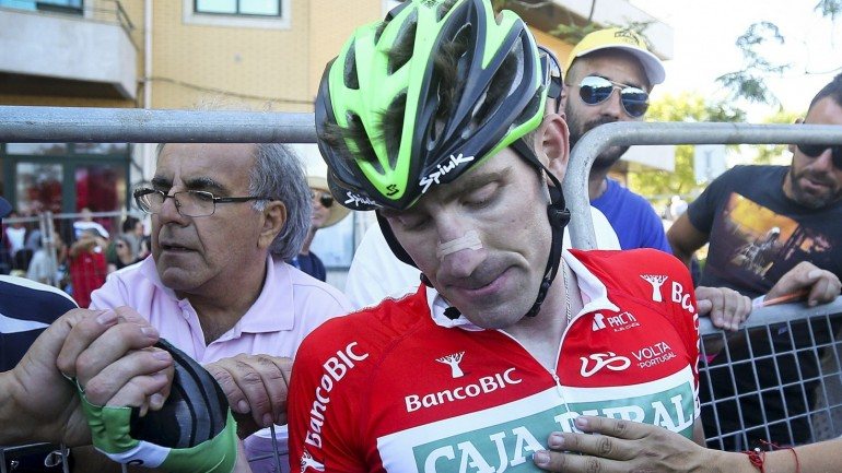 José Gonçalves defendeu os 18 segundos de vantagem sobre o companheiro de equipa David Arroyo, segundo classificado na etapa.