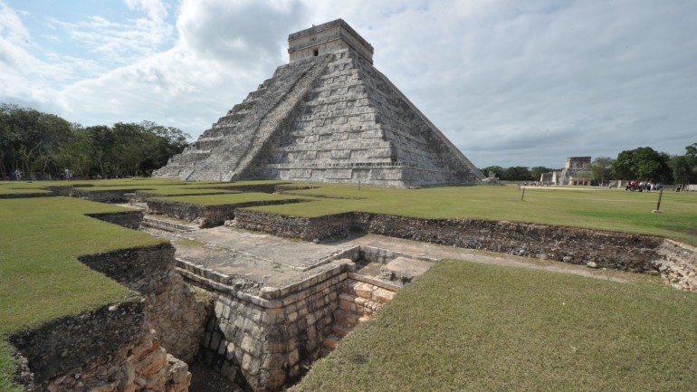 O Kukulcan, templo maia conhecido como &quot;O castelo&quot; na Península de Yucatán, no México, onde foi descoberta a cidade desconhecida.