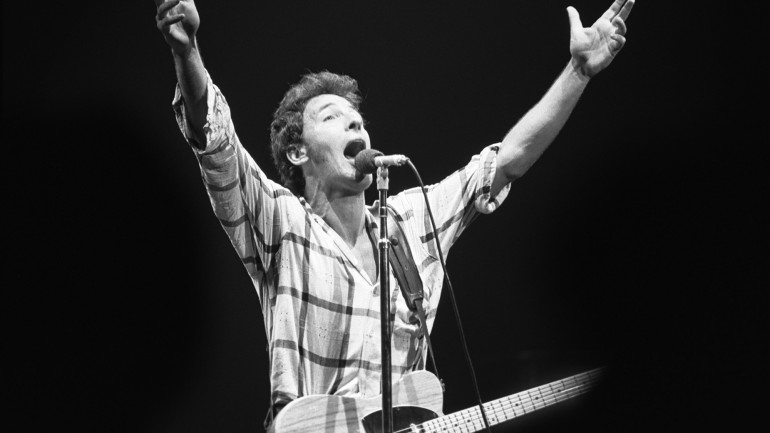 Bruce Springsteen ao vivo em 1980, ano da edição de &quot;The River&quot;