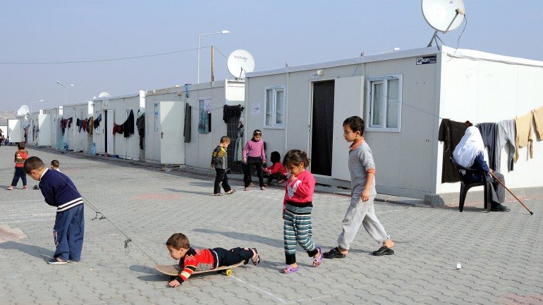 Campo de refugiados de Nizip, na Turquia, onde as crianças foram violadas
