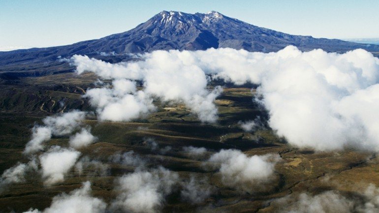 Monte Ruapehu, o maior vulcão ativo da Nova Zelândia