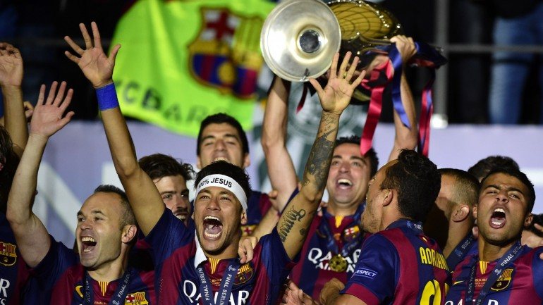 O Barcelona venceu a Juventus por 3-1 na última edição da Liga dos Campeões. Este ano, ficou pelas meias-finais.