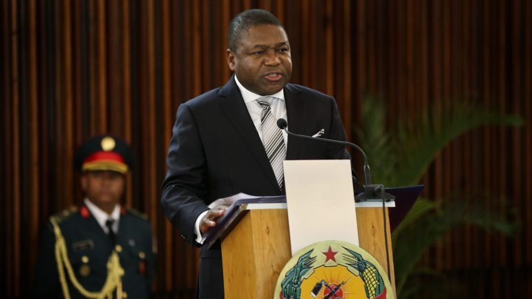 O Presidente da República de Moçambique,  Filipe Nyusi