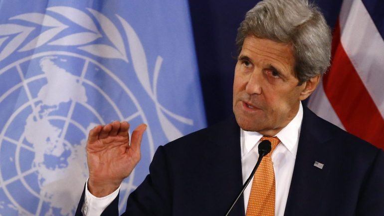 John Kerry, o secretário de Estado norte-americano.
