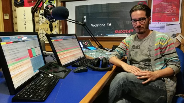 Pedro Moreira Dias, estúdio da Vodafone FM