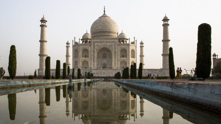 O Taj Mahal foi construído ao longo do século XVII
