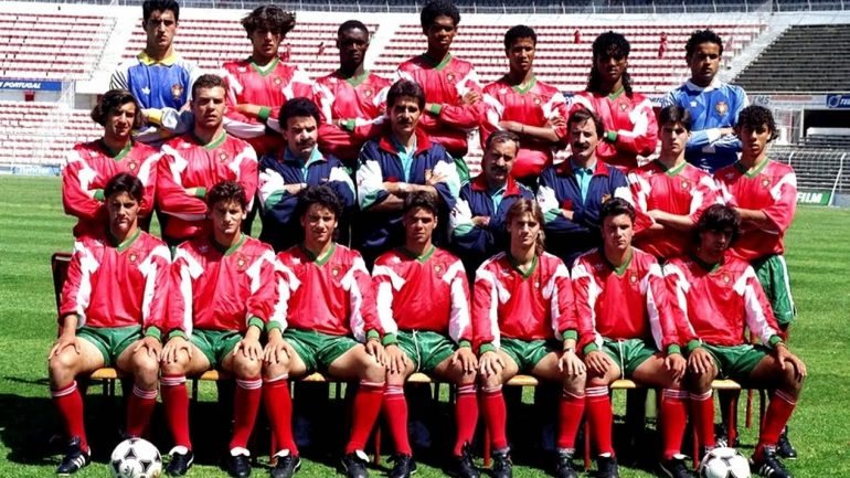 A seleção que se sagrou campeã do mundo de sub-20 em 1991.