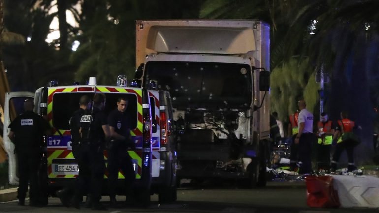 O camião conduzido pelo atacante que fez 84 mortos