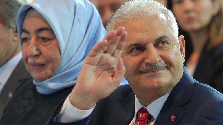 O primeiro-ministro turco, Binali Yildirim