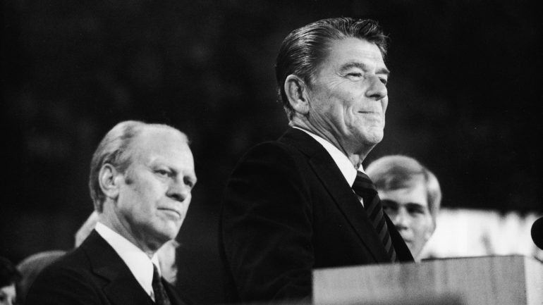 Ronald Reagan na convenção republicana de 1976