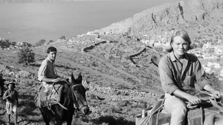 Leonard Cohen e a norueguesa Marianne Ihlen nos anos 1960, numa ilha grega