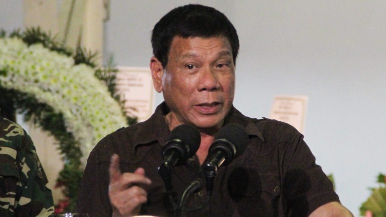 O Presidente filipino, Rodrigo Duterte