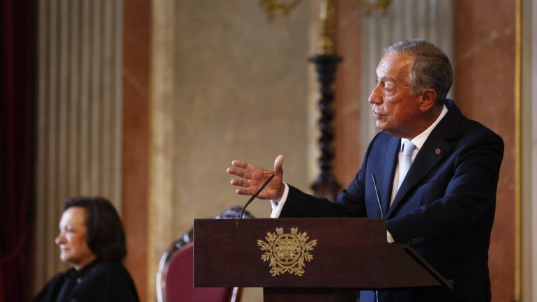 O Presidente da República falou pela primeira vez na abertura solene do ano judicial