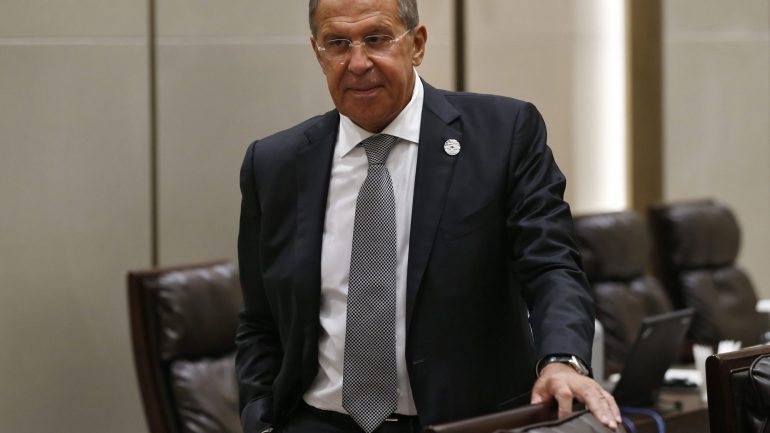 O ministro dos Negócios Estrangeiros russo, Sergei Lavrov