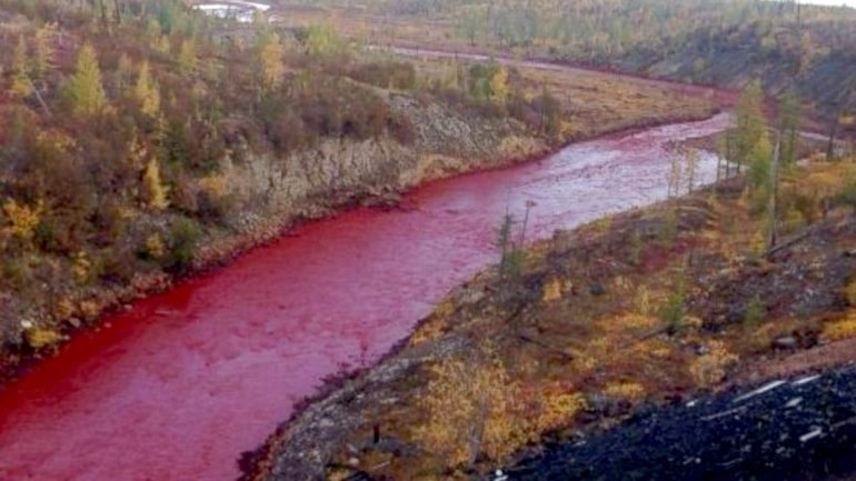 Os habitantes da zona publicaram inúmeras fotografias nas redes sociais que dão conta desta mudança repentina da cor da água do rio