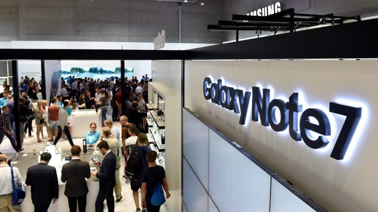 Existem ainda 2,5 milhões de telemóveis Samsung Note 7 por recolher